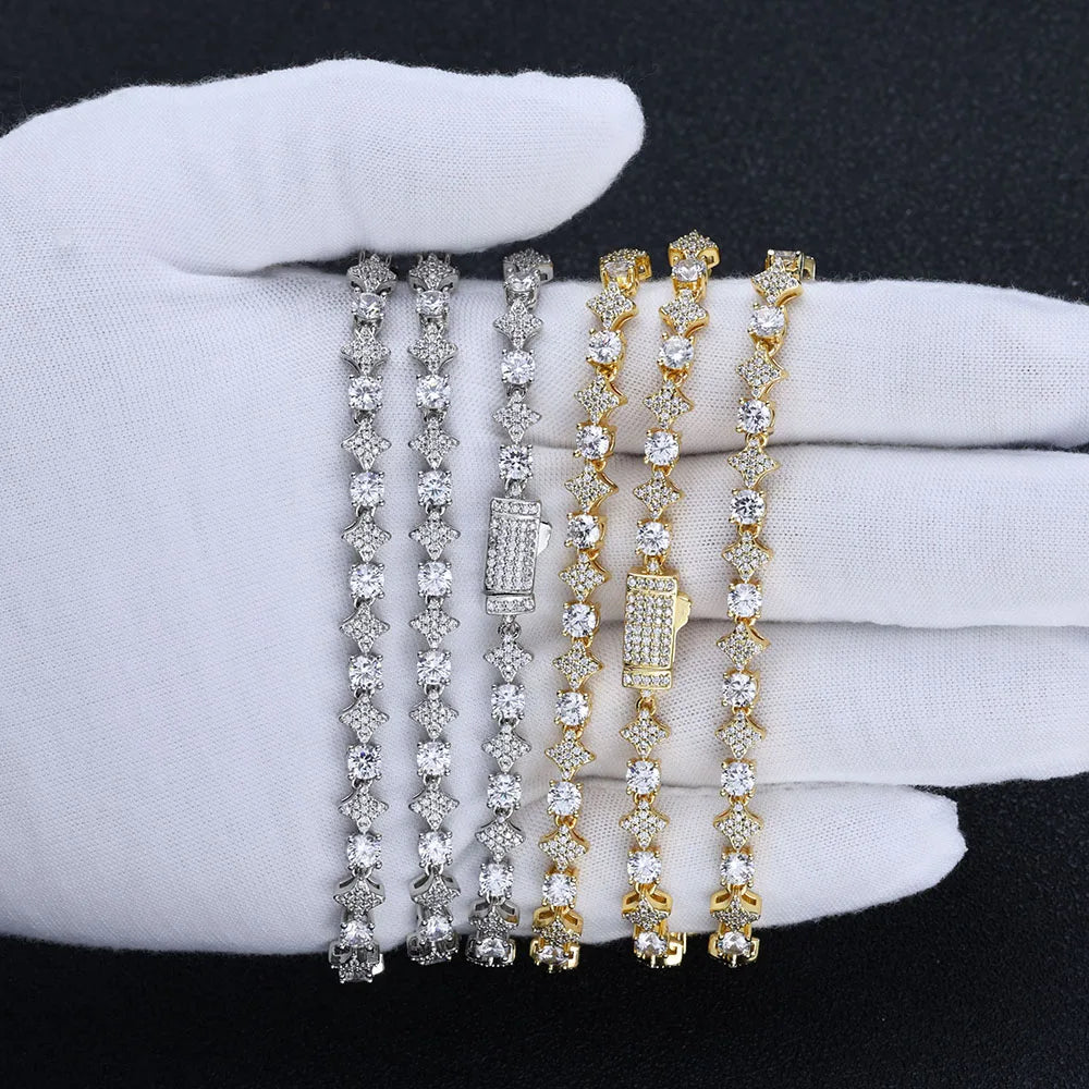 Moissanite Star Tennis Chain