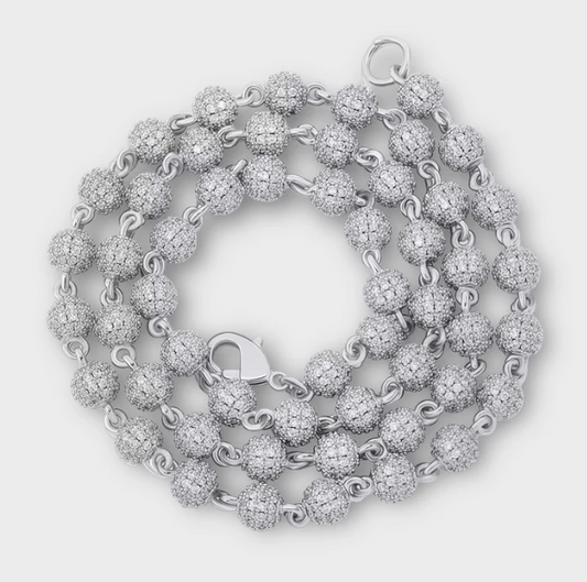 Ball Moissanite Chain