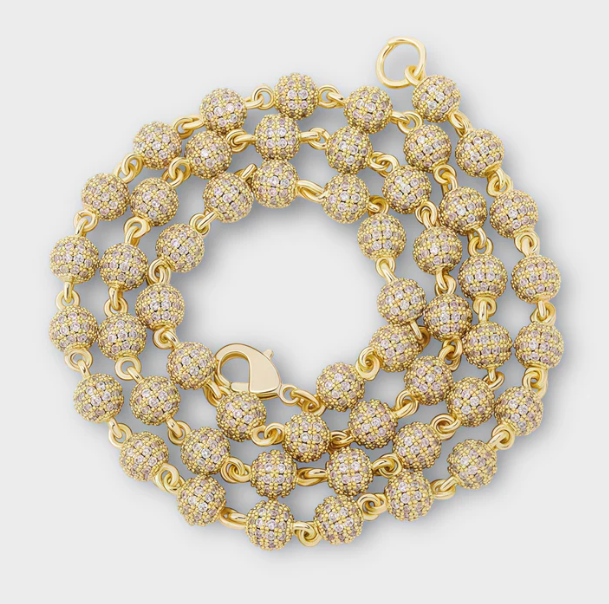 Ball Moissanite Chain
